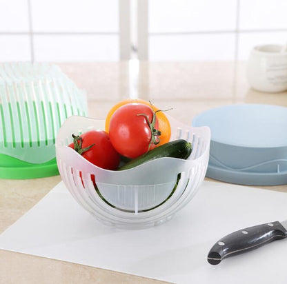 Salad Cutter Bowl – Bol à Salade Coupe-Légumes Multifonction